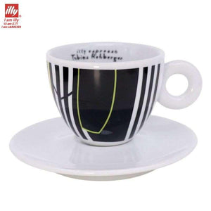 طقم أكواب Espresso من illy Art Collection بتصاميم فنية.