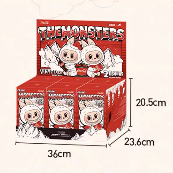 The Monsters - Coca-Cola Series Blind Box Display with Dimensions
