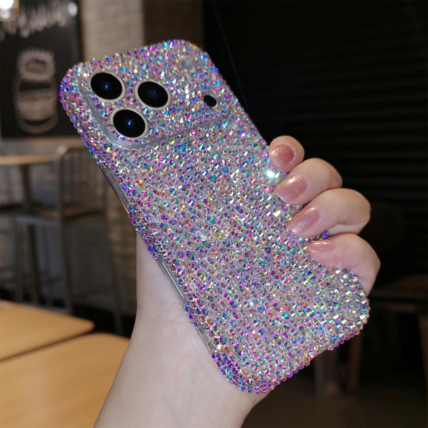 For iPhone 17 Pro Max, Apple 16 Phone Case, Air Luxury Rhinestone, 14 Ring Holder, Protective Case, 13 All-Inclusive, 15 Plus Drop-Resistant, 12 Women
