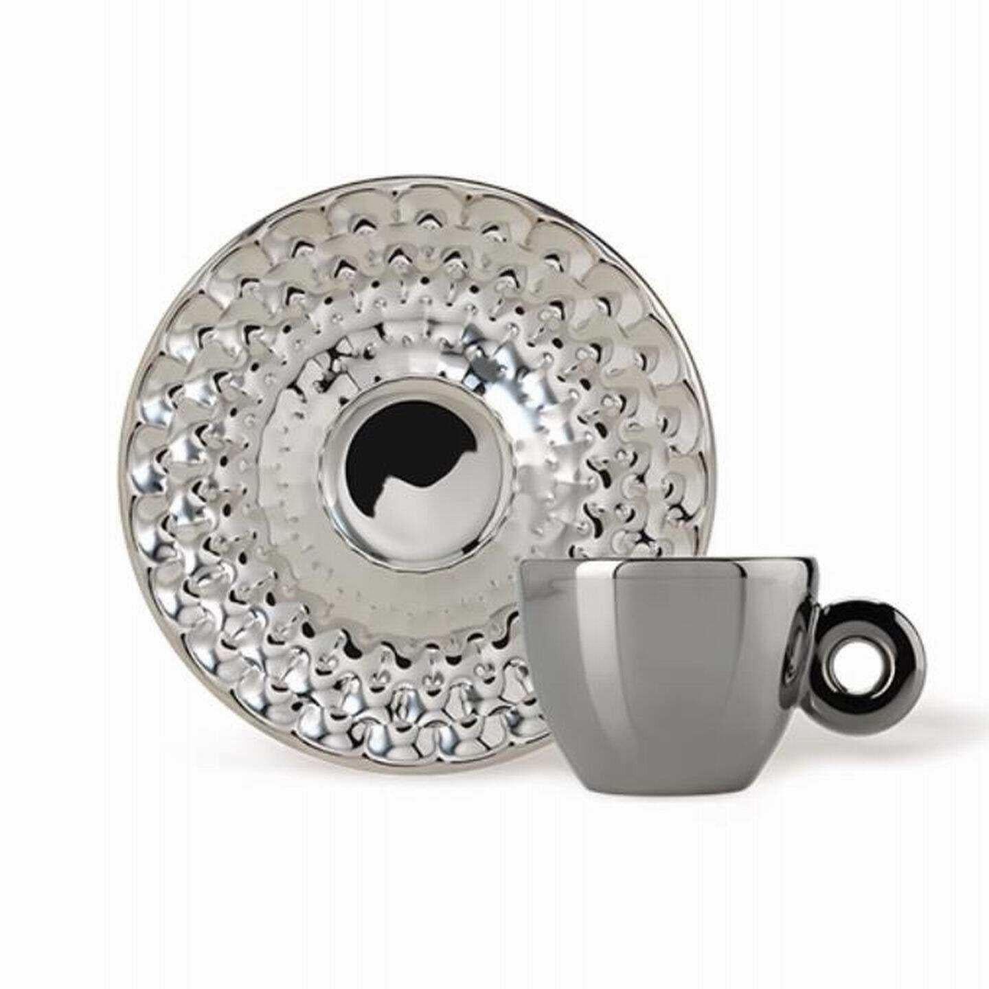 طقم أكواب Espresso من illy Art Collection بألوان Iridescent.
