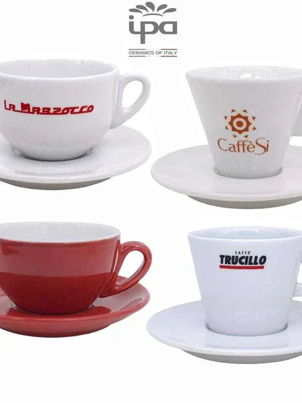 Lamarzoco concentrated and cap cups imported from Italy, IPA version of hot mom double red label coffee cups and multiple brands.
