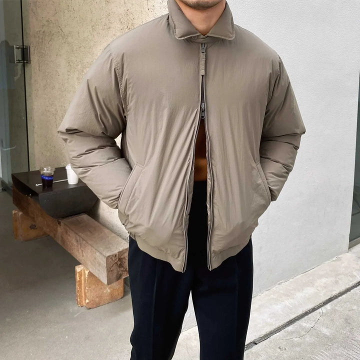 Mr. Lusan British jacket beige windproof insulated casual stylish jacket for men