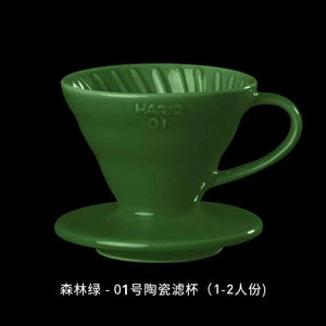 HARIO V60 ceramic filter cup.
