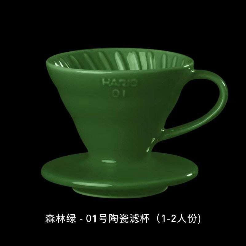 HARIO V60 ceramic filter cup.