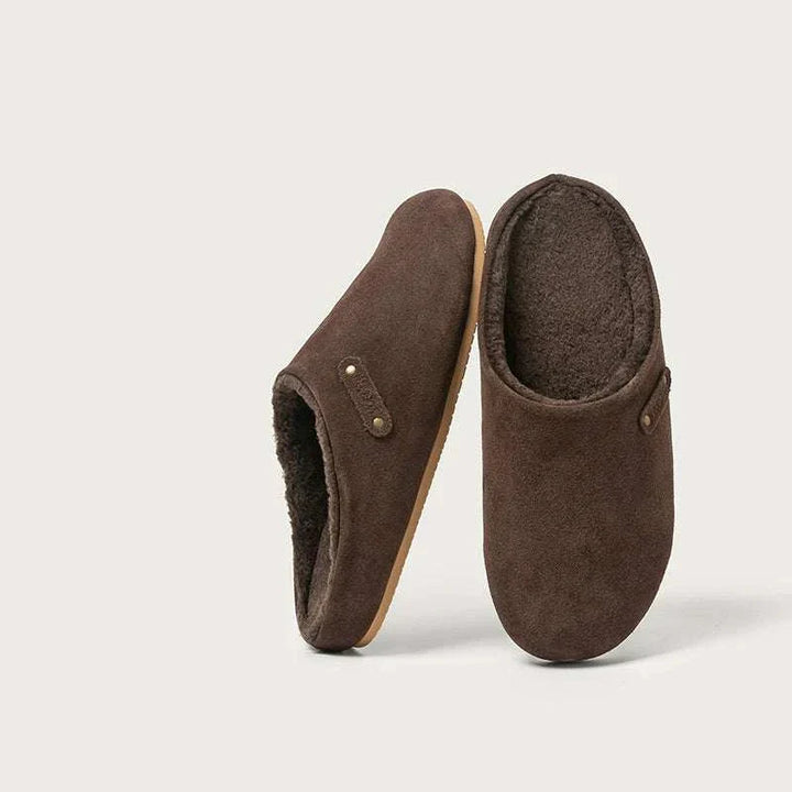 شبشب دا لا شيونغ الجلد القطني بنعل مقاوم للانزلاق وراحة فائقة داخل المنزل