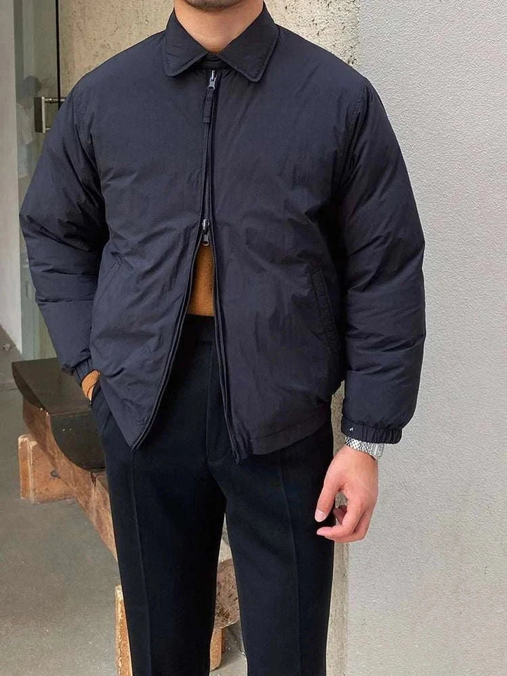 Mr. Lusan British jacket black windproof insulated casual men's outerwear