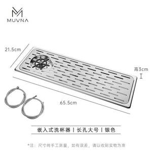 MUVNA Embedded Stainless Steel Cup Washer.