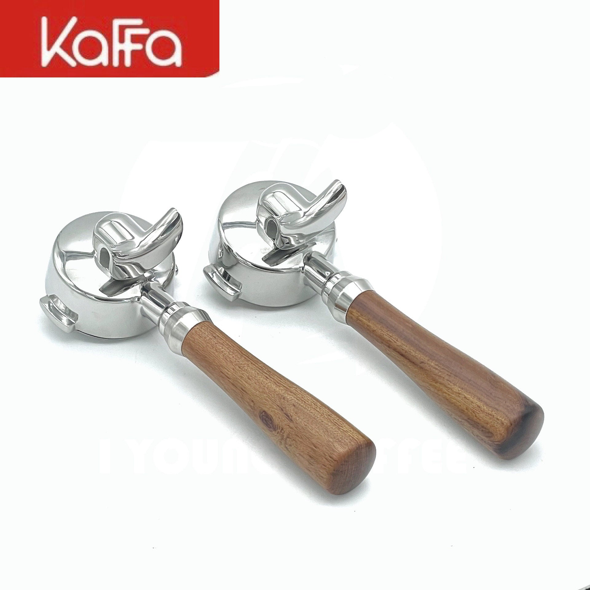 بورتافلتر Portafilter احترافي بمقبض خشبي لمكائن الإسبريسو