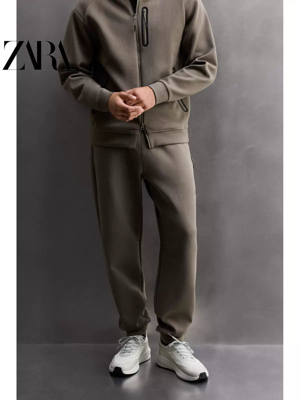 ZARA 2025 Fall New Sports Men's Stretched Technical Trousers