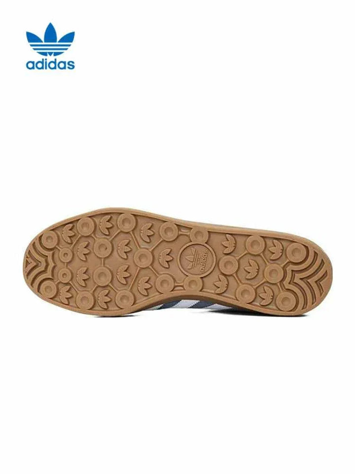 adidas أديداس سنيكرز جازيل إندور بنعل مطاطي كلاسيكي وشمواه ناعم مع شعار خطوط ثلاثية وأداء مريح