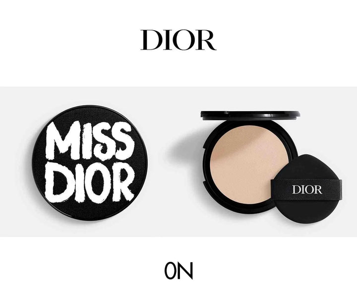 Dior Miss Dior limited edition Fall 2025 makeup compact with elegant beige powder and black case