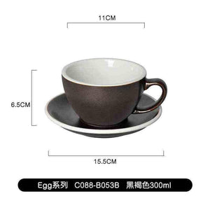 كوب Latte و Cappuccino سيراميك بتصميم Egg سعة 300ml.