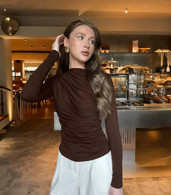 Drawn  Slim Waist بلوزة