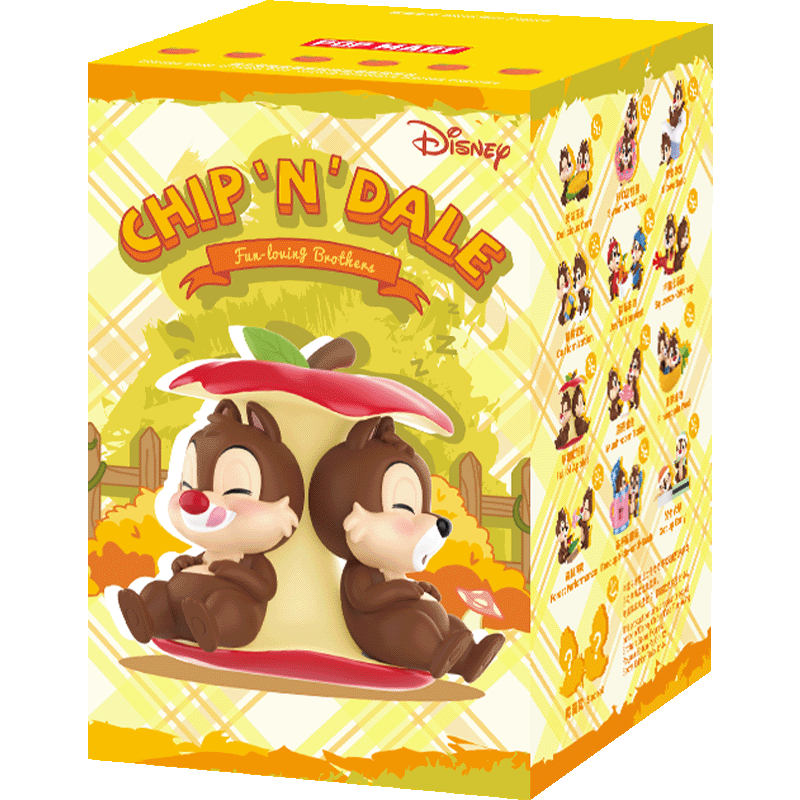 مجسمات Disney Chip 'n' Dale من POP MART بنظام Blind Box.
