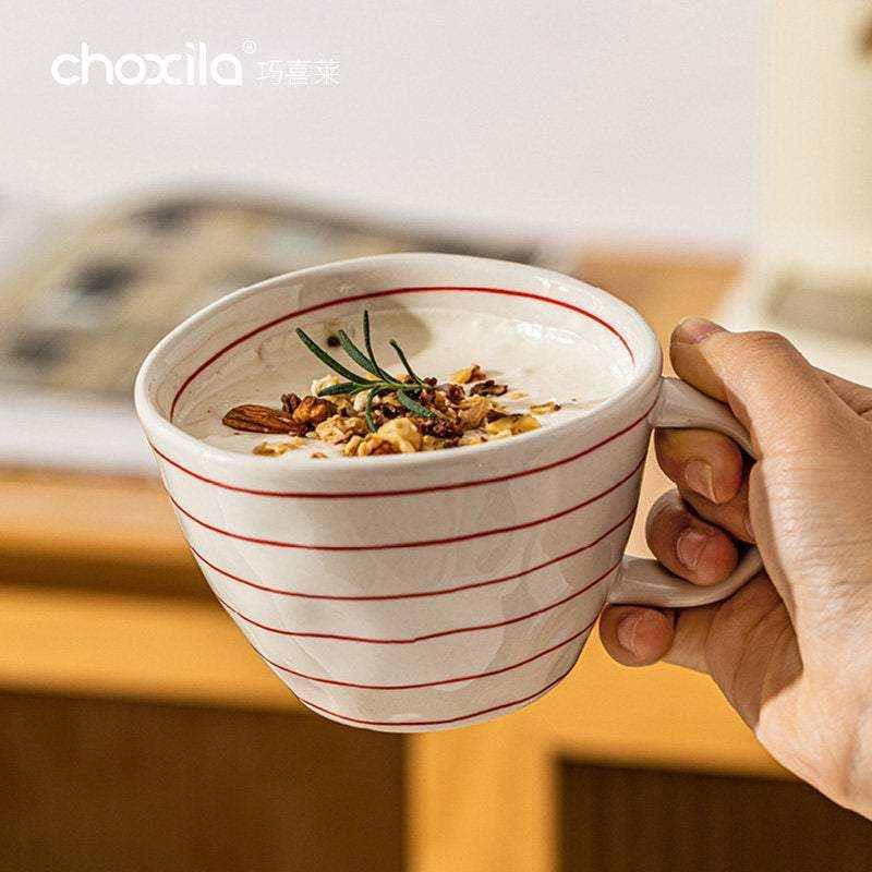 choxila coffee mug hand painted ceramic.