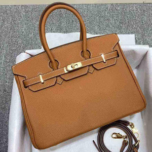حقيبة يد Leather Handbag نسائية فاخرة من الجلد الطبيعي.