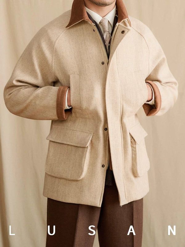 Mr. Lu San's 100% wool thick gentleman's jacket jacket