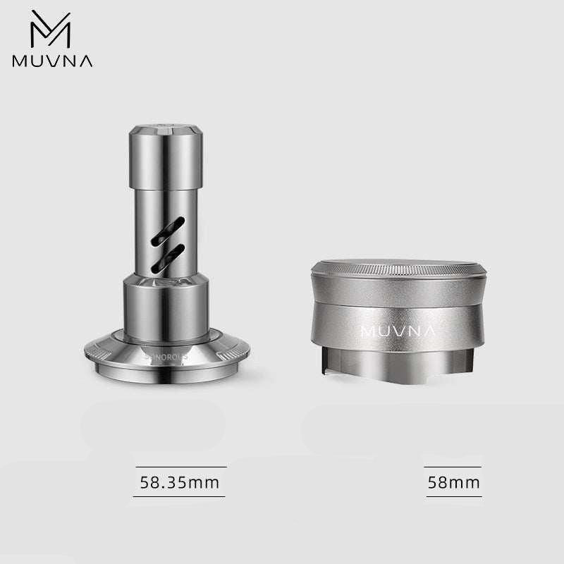 مكبس قهوة Muvna مقاس 58.35mm ستانلس ستيل بضغط ثابت.