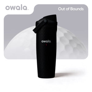 مطارة ماء اوالا باللون الأسود مع علم Out of Bounds