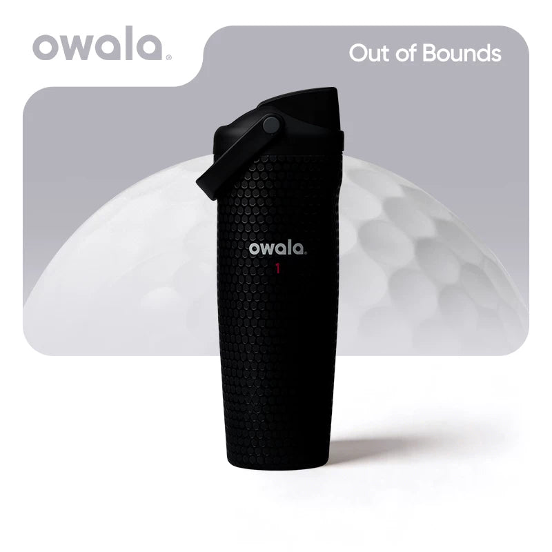 مطارة ماء اوالا باللون الأسود مع علم Out of Bounds