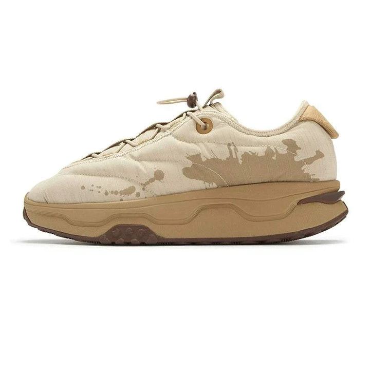 حذاء 361 sneakers مبطن بفليس للشتاء بتصميم عصري وراحة عالية باللون البيج