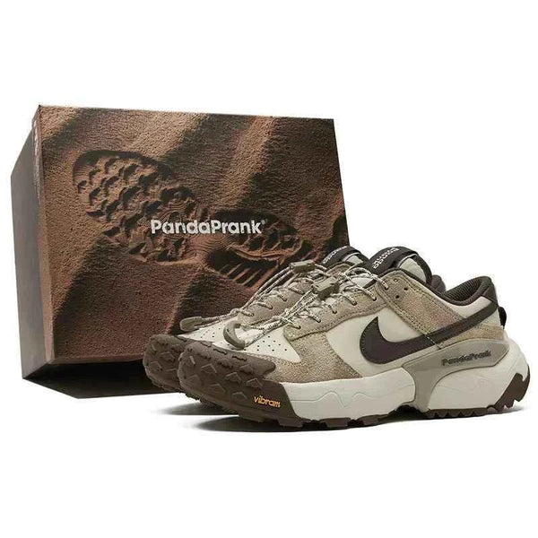 Nike × PandaPrank Pro Trekking System trekking shoes with Vibram sole and Quicklace system, limited edition for outdoor performance and urban style