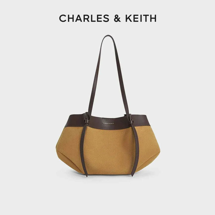 CHARLES & KEITH large two-tone tote bag with small inner pouch and comfortable shoulder strap