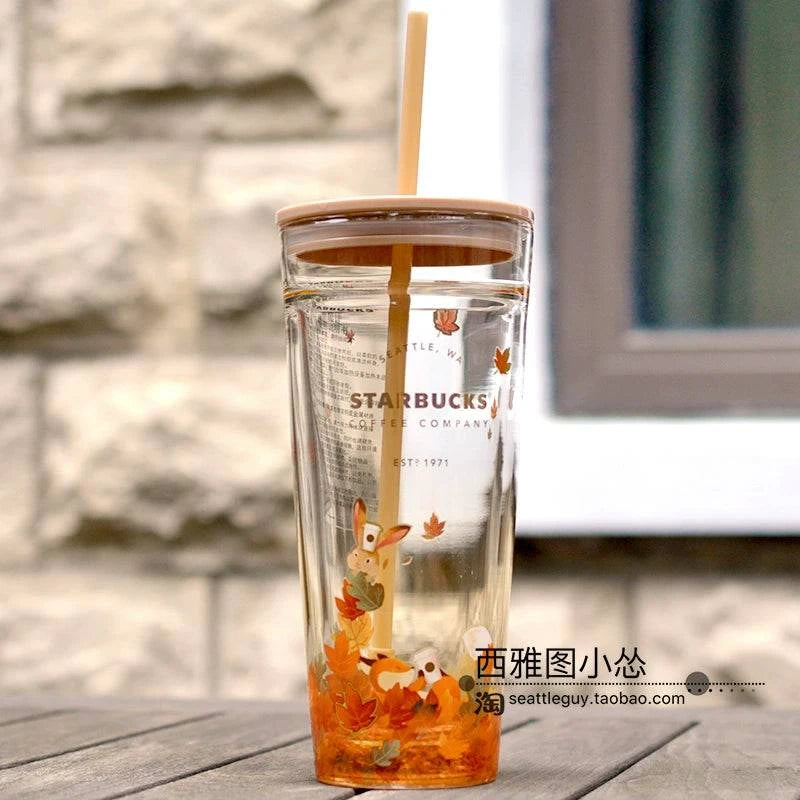 Starbucks Cup  Bear Glass Straw.