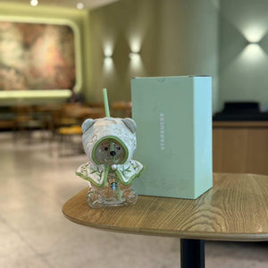 Starbucks cup 2026 spring sequence pattern series national style small fresh ceramic mark stainless steel thermos cup gift box.
