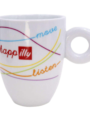 فنجان Espresso illy سيراميك بتصميم Live happily.