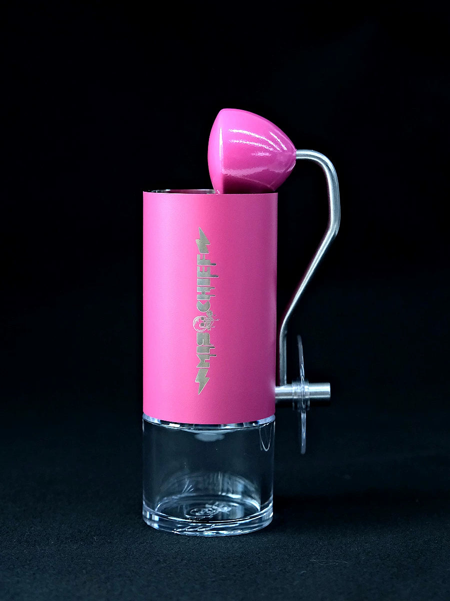 Licensed Shop MISCHIEF Prank Studio Pink M40 Hand Crank Coffee Grinder Compatible Pour-Over Italian