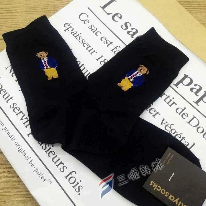 شرابات Bear سوداء بتصميم دب أنيق لراحة ومتانة عالية مع مقاومة للرائحة والتآكل