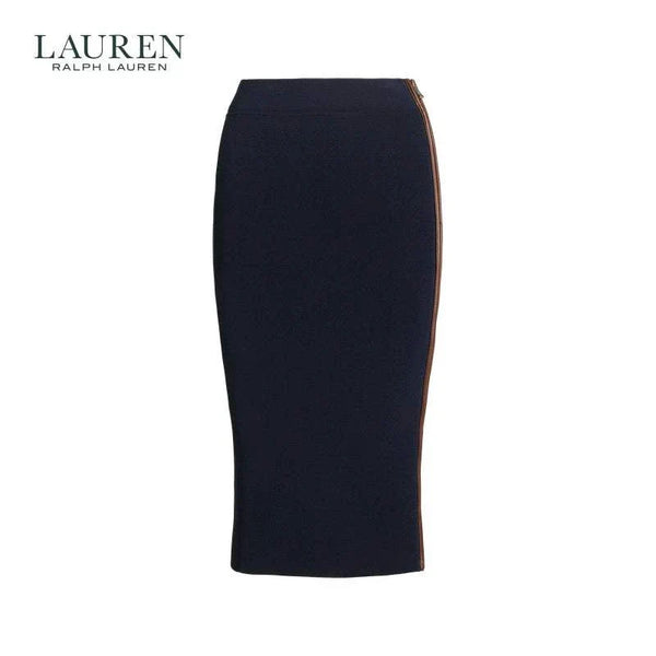 تنورة لورين نسائية بقصة قلم كحلي مع سحاب معدني جانبي تصميم أنيق عملي ومريح