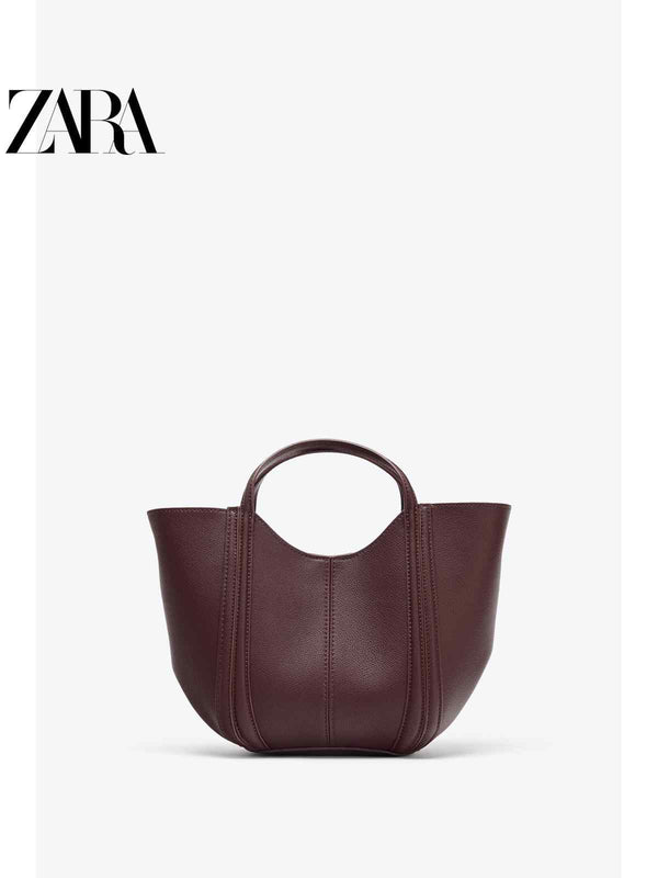 ZARA2025 Autumn New Women's Bag Thread Decoration Mini Casual Handbag Crossbody Bag 6392610 624