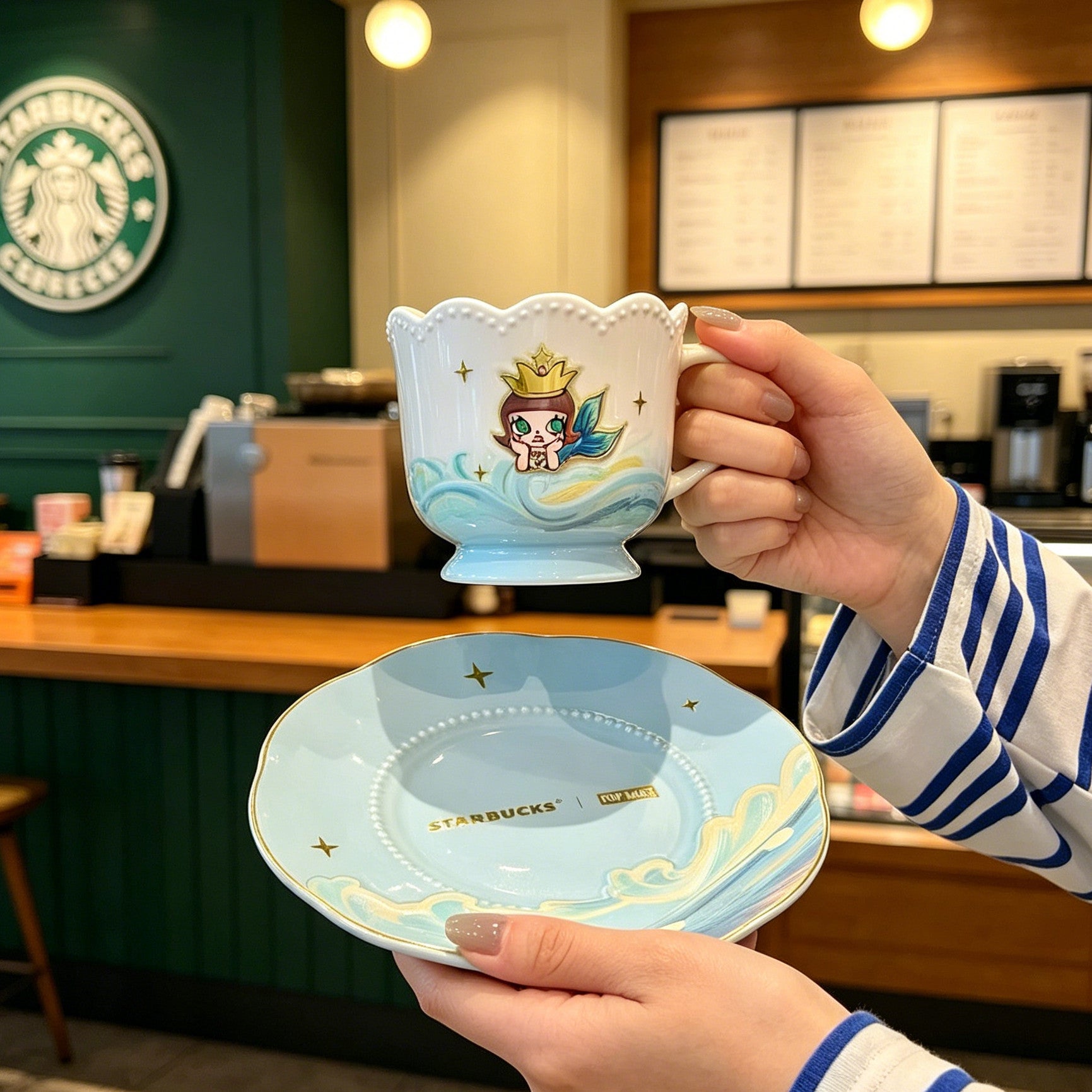 Starbucks, Pop Mart, Soft Snow, Star Dream, Molly, Ocean Goddess Painter, Little Bear straw, Mark stainless steel cup
