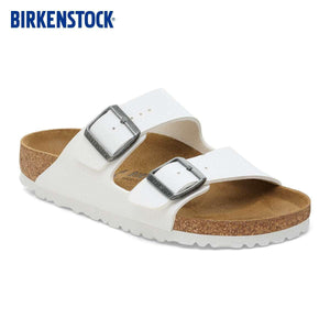 BIRKENSTOCK  Arizona double-buckle slippers.