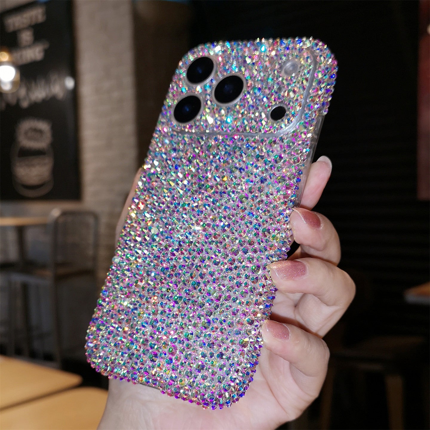 For iPhone 17 Pro Max, Apple 16 Phone Case, Air Luxury Rhinestone, 14 Ring Holder, Protective Case, 13 All-Inclusive, 15 Plus Drop-Resistant, 12 Women