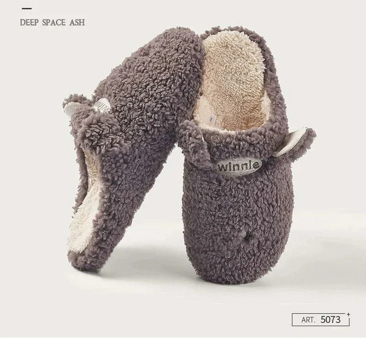 حذاء ناعم دافئ من القطن بتصميم ظريف على شكل كابيبارا للراحة المنزلية