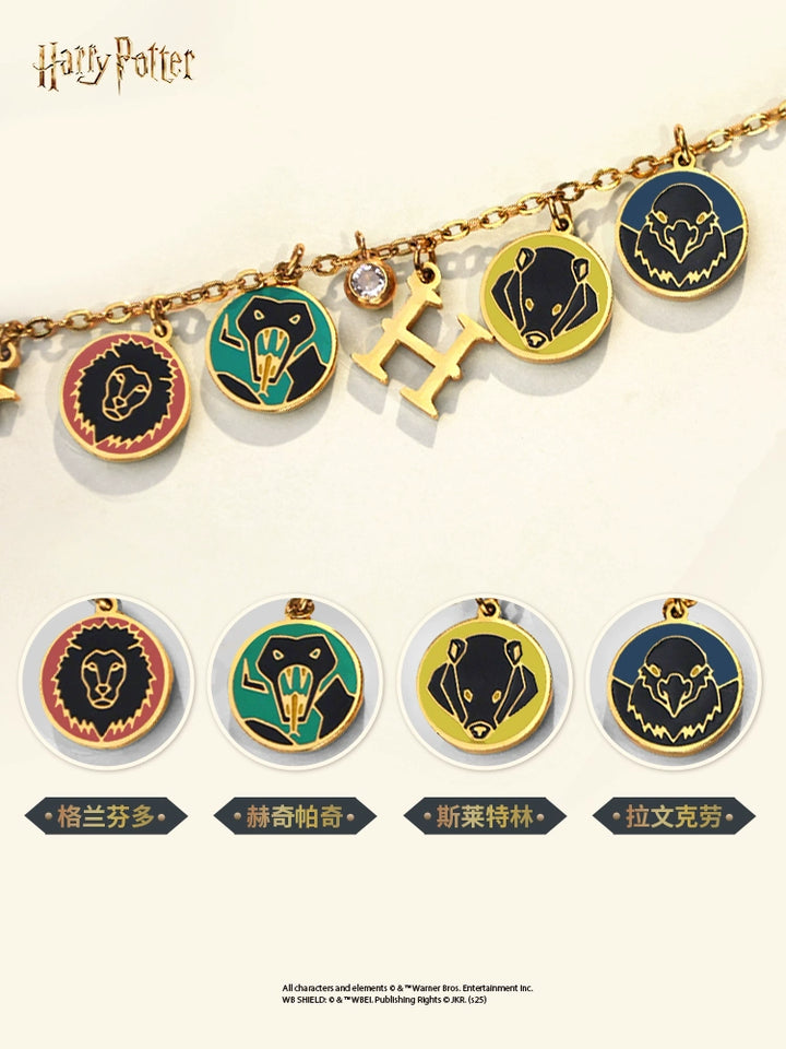 Genuine Harry Potter peripherals Hogwarts Four Houses handmade necklaces, fashionable hand accessories, exquisite accessories and gifts