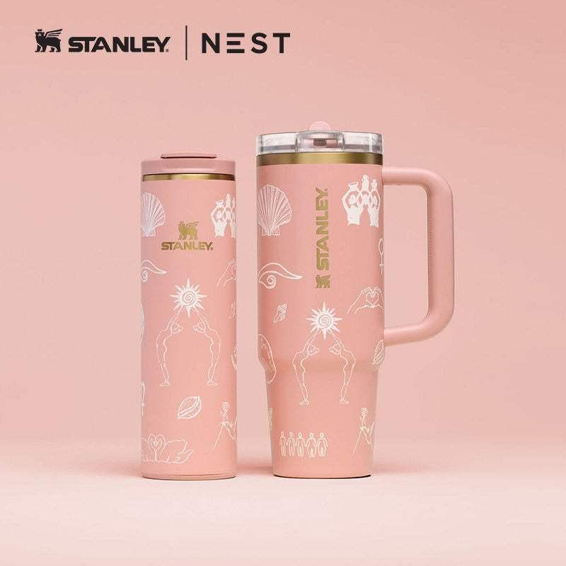 Stanley Tumbler كوب ستانلي الأصلي بأشكال فنية ونقوش مميزة ✨🎨.