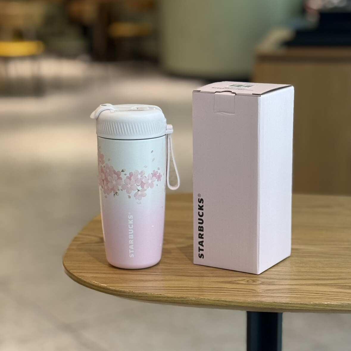 Starbucks Cup 2025 Cherry Blossom Spring Bloom Pink High Value Mark Glass Straw Stainless Steel Insulated Water Cup.