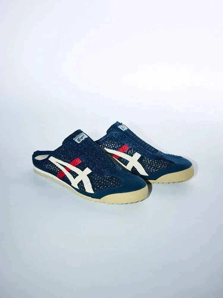 Onitsuka Tiger MEXICO 66 SABOT حذاء أسكس ميكسيكو 66 سابوت - كحلي شبكي.
