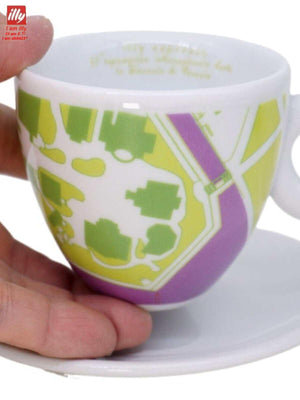 كوب إسبريسو illy سيراميك بتصاميم Art Collection الفنية.