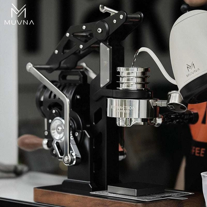 Fully Mechanical MUVNA Hand Crank Coffee Machine.