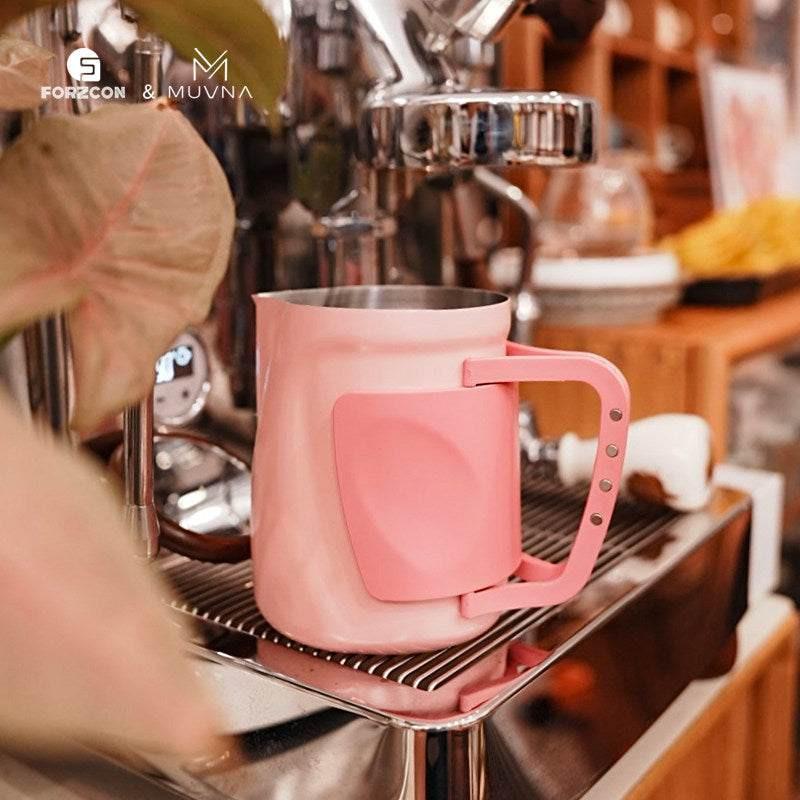 إبريق تبخير حليب Muvna Aofei سعة 600ml بتصميم احترافي.