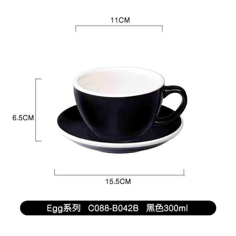 كوب Latte و Cappuccino سيراميك بتصميم Egg سعة 300ml.
