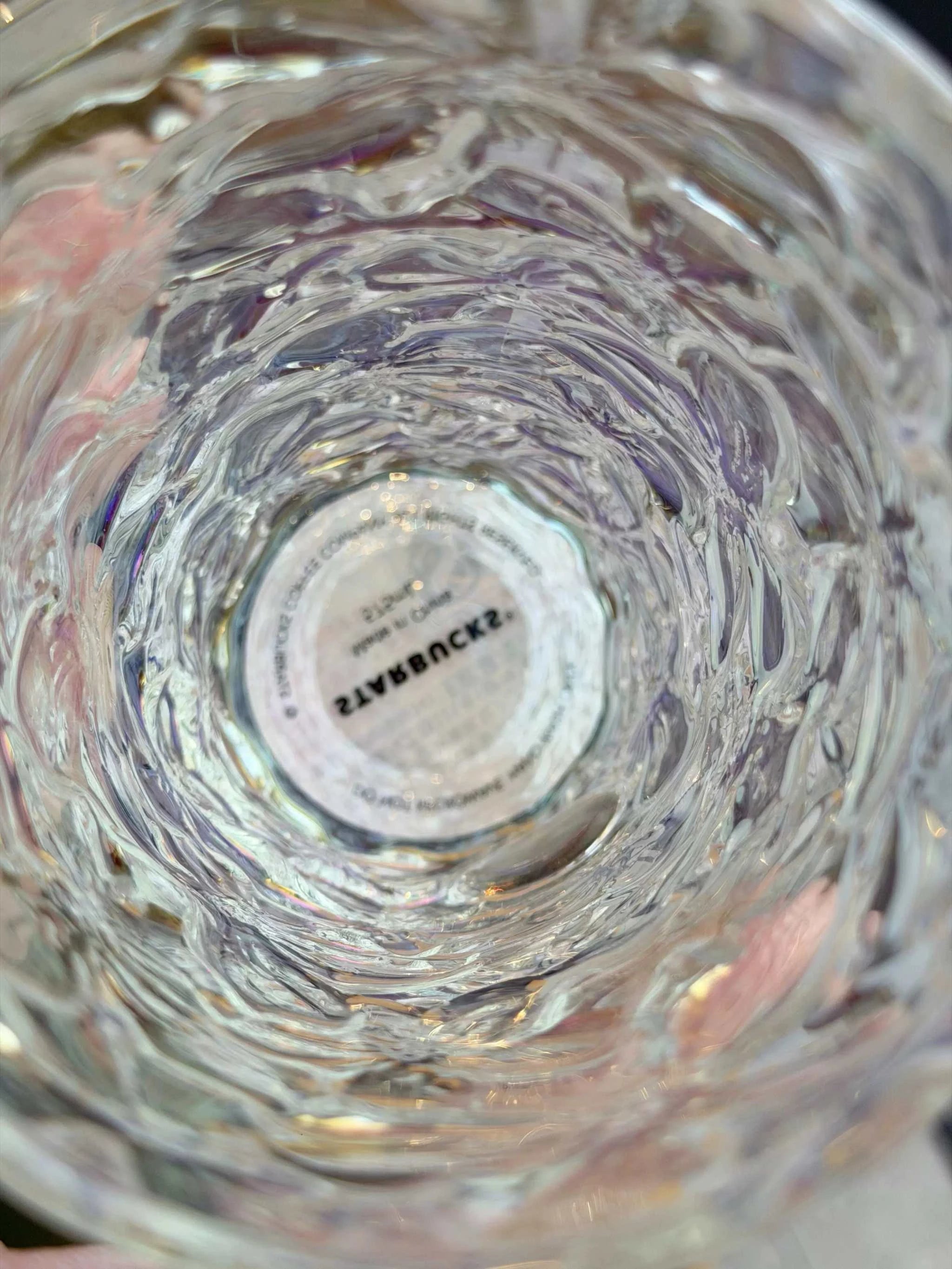 Starbucks cup 2026 Twilight cherry blossom fluttering small fresh ins embossed cherry blossom table cup glass straw water cup.