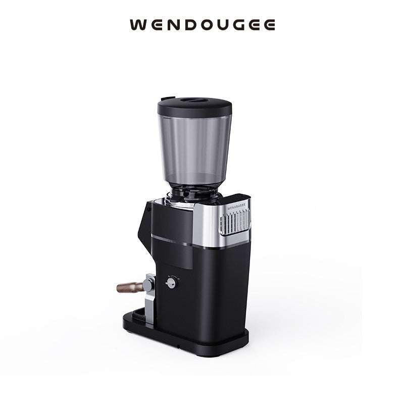 مطحنة قهوة WENDOUGEE Ares بشاشة IoT ووزن تلقائي - لون أسود.