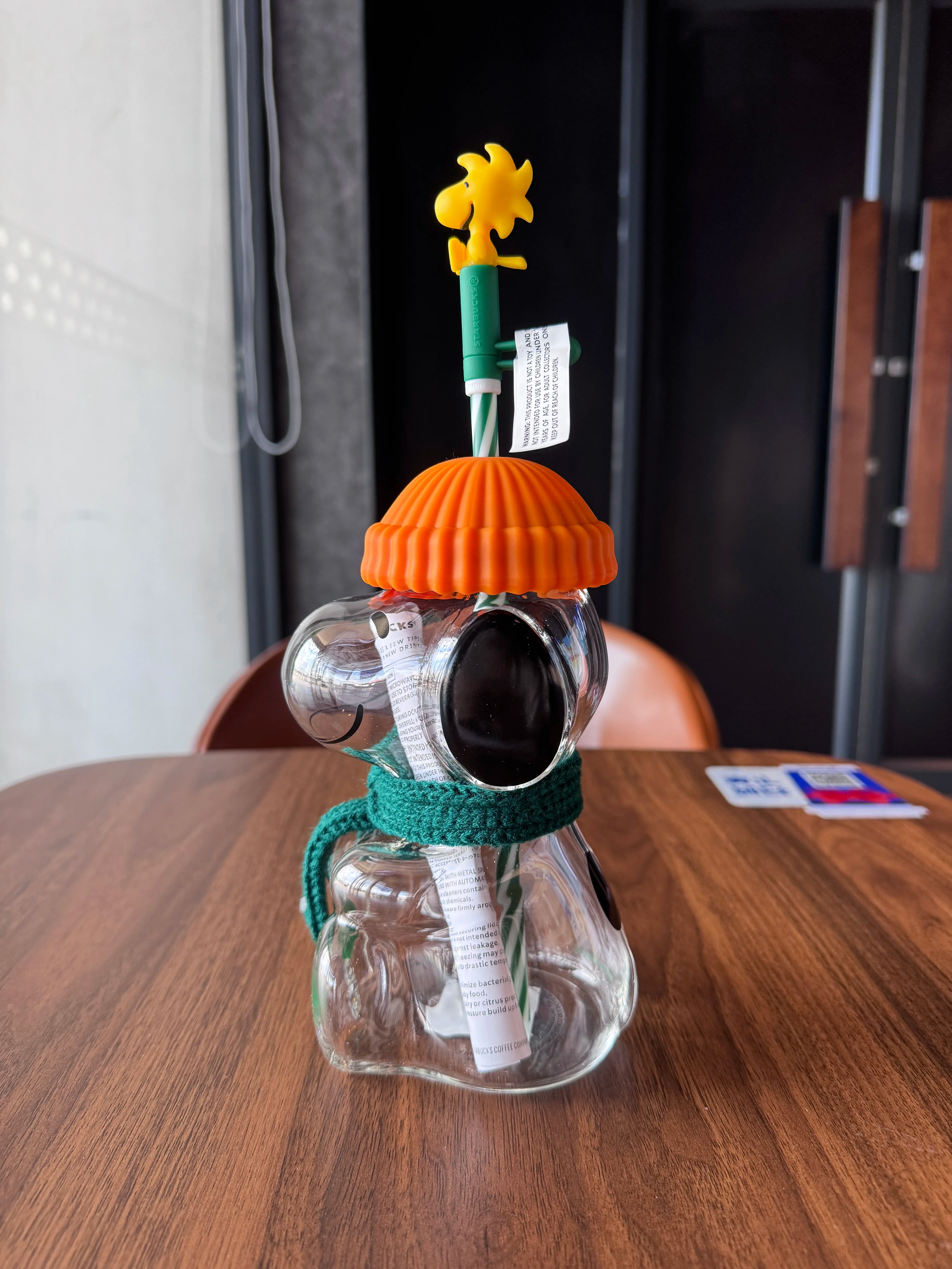 Starbucks Cup 2026 New Snoopy Collaboration Glass Straw Cup High Aesthetic Cup Gift 591ml