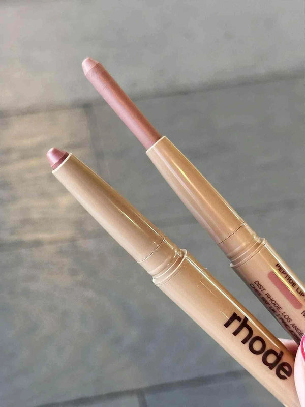 Rhode Lip Liner creamy long-lasting lip liner pencil in nude pink shades with smooth, moisturizing formula